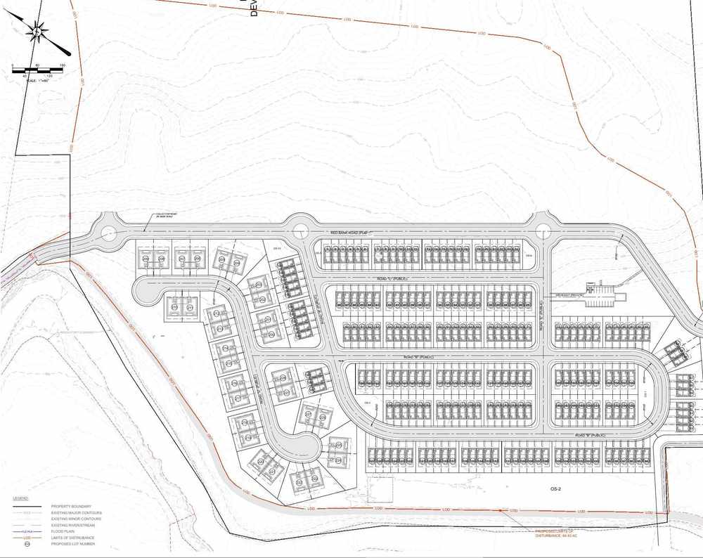 Redbank Phase 1 engineered site plan, Sevierville Tennessee